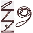 thumbnail image 2 of Shisuyan 1PC Leather Dog Leash Smooth Long Walking Leash Handle Design Dog Pulling Rope, 2 of 8