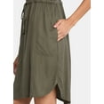thumbnail image 2 of Time and Tru Women's Sleeveless Utility Dress, Sizes XS-XXXL, 2 of 4