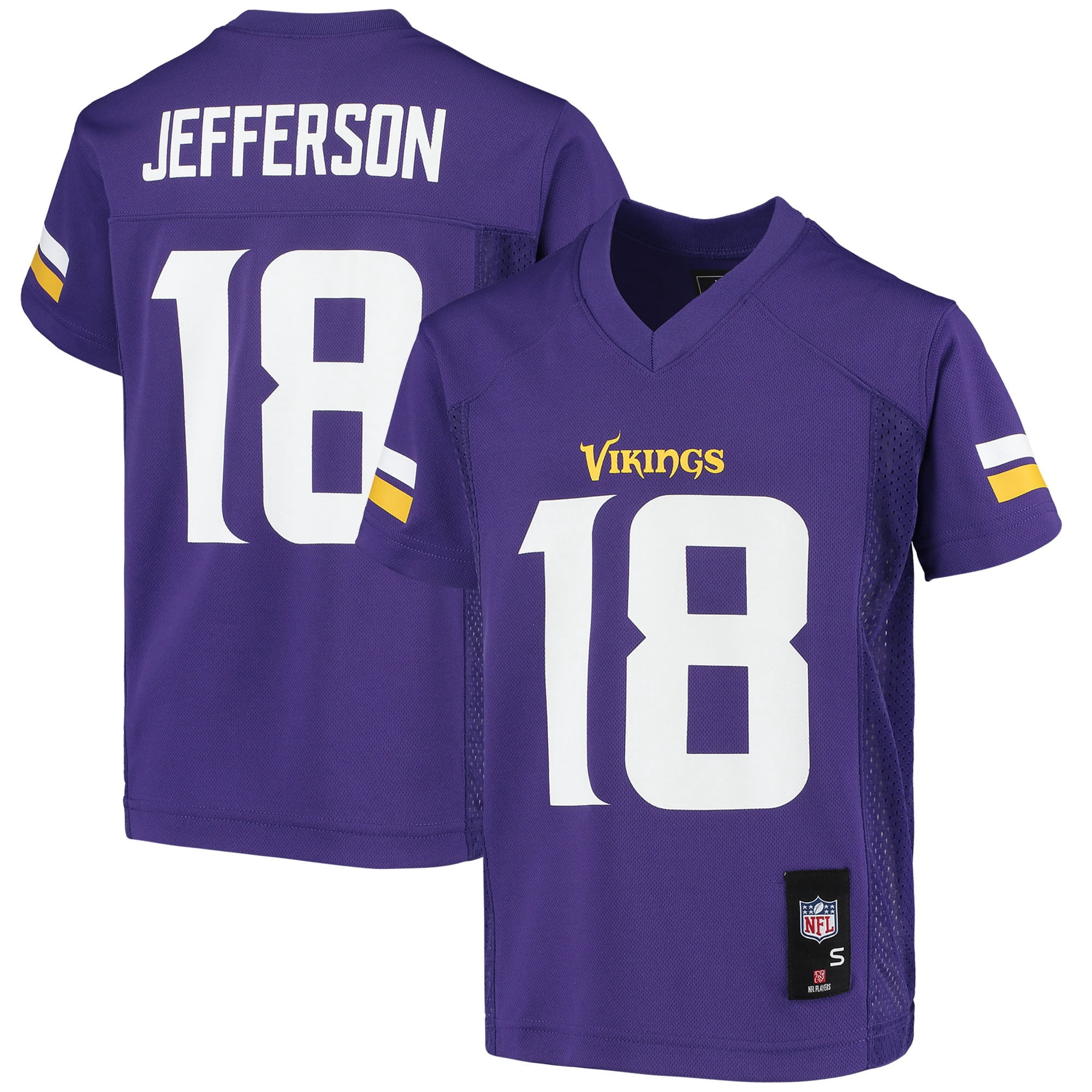 Youth Justin Jefferson Purple Minnesota Vikings Replica Jersey