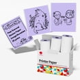 thumbnail image 1 of Papel térmico Phomemo Purple Autoadhesivo para impresora M02, 1 of 7