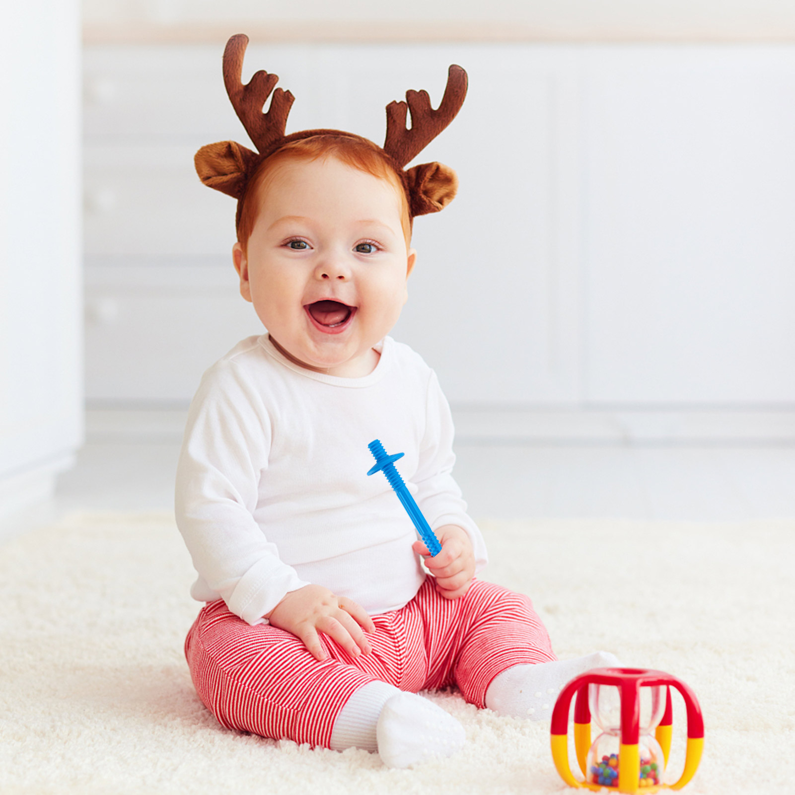 Baby Silicone Teether Tube Toddlers 