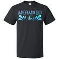 thumbnail image 3 of Inktastic Mermaid Vibes Text in Blues T-Shirt, 3 of 5
