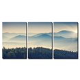 thumbnail image 2 of wall26 Canvas Print Wall Art Set Blue Mountain Ranges &amp; Green Forest Nature Wilderness Photography Realism Chic Scenic Relax/Calm Multicolor for Living Room, Bedroom, Office - 24"x36"x3, 2 of 4