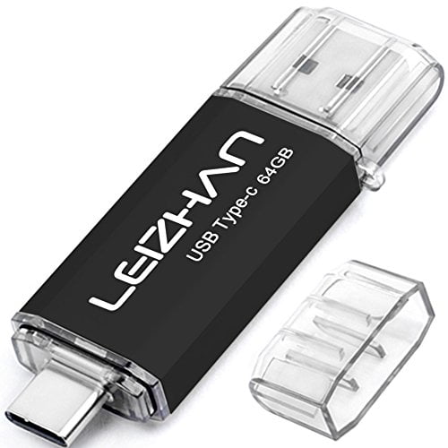 Leizhan 64 Go USB-C USB 3.0 Clé USB Type C Dual OTG Jump Drive Memory Stick  pour Smartphones USB C, Samsung Galaxy 