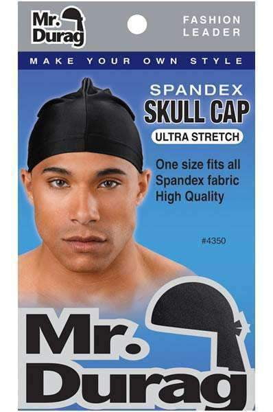 Mr. Durag Spandex Skull Cap Black #4350 