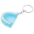 thumbnail image 2 of 1pc Halloween Key Chain Resin Spoof Denture Pendant Keychain Halloween Supply, 2 of 8
