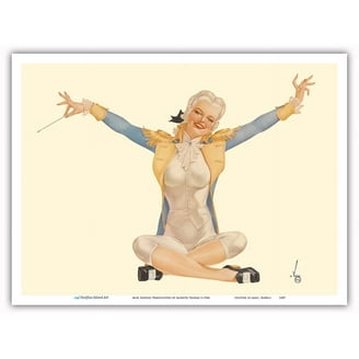 Varga Girl - June 1943 - Vintage Pin Up Girl Print by Alberto