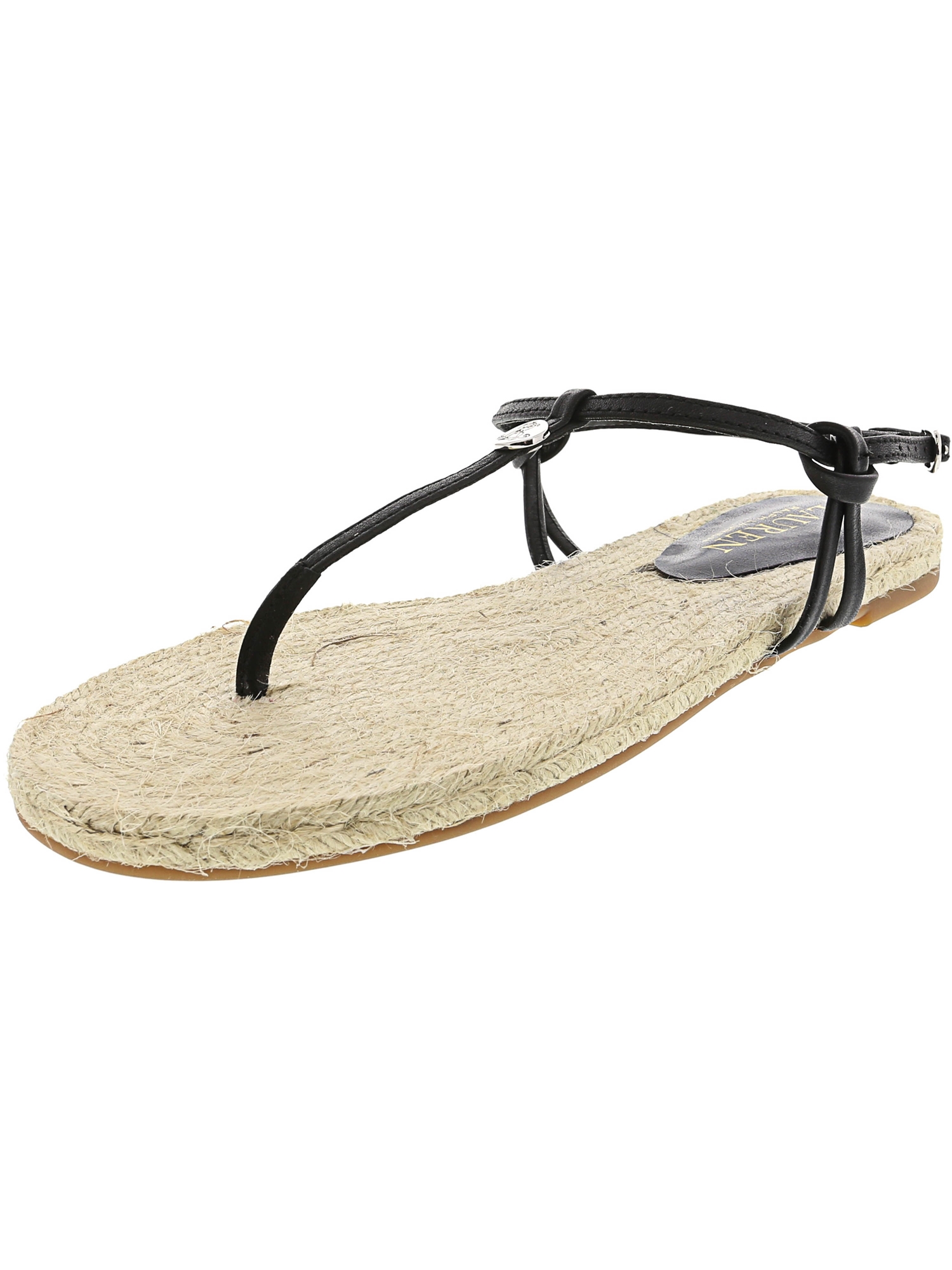 Black Ankle-High Leather Sandal - 5.5 