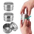 thumbnail image 2 of 6pcs Magnetic Spice Jars Portable Stainless Steel Spice Jars，Seasoning Can，Seasoning Jars Seasoning Can Storage Containers Set, 2 of 9