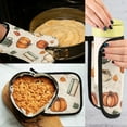 thumbnail image 5 of Yayeee Oven Mitts and Pot Holder Set of 4 Heat Resistant Kitchen Gloves Baking Hot Pad, Beige Fall Coffee, 5 of 5