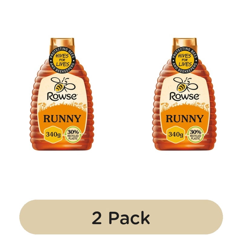 Rowse Blossom Pure & Natural Squeezable Honey 340g, British Import (Pack of 2)