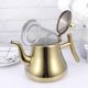 thumbnail image 2 of 1L Stainless Steel Tea Pot Water Kettle Tea Kettle with Strainer for Home Restaurant (Golden), 2 of 3