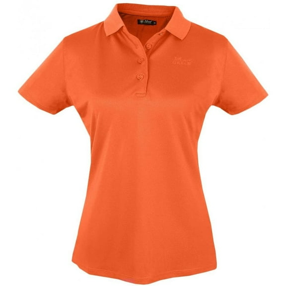 Island Green Ladies polo shirt Tiger Lilly Orange - UK10