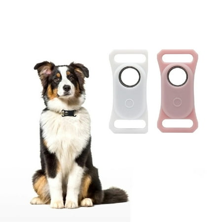 CHICOQUE 2pcs Silicone Case for Samsung Smart Tag 2 for Dog Collar, Full Protection Tracking Devices Protector