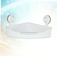 thumbnail image 3 of GOOHOCHY Wall Mounted Shower Shelf Shower Corner Basket White 1Pcs Storage for Renters, 3 of 8
