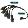 thumbnail image 5 of CIYISON Single C14 to Multiple C13 Power Wire Y Type Splitter Adapter Cable Extension Cord for Computer, Monitor, Scanner UPS, 5 of 16