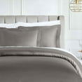 thumbnail image 6 of BNM Egyptian Cotton 850 Thread Count Duvet Cover Set, Full/Queen, Gray, 6 of 6