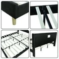 thumbnail image 5 of Tslinn Low Profile Upholstered Platform Bed,Queen Beds With Black(Linen), 5 of 5
