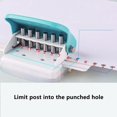 thumbnail image 6 of ABCISI Binding Machines, Mini Manual Multipurpose 6 Holes Cinch Book Binding Machine, Coil Binding Machine for Home Office(Blue), 6 of 10