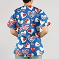 thumbnail image 5 of Women's 4th of July Scrubs Top Short Sleeve Nursing Uniform V Neck Soft Stretchy Holiday Patriotic T Shirts, 5 of 5