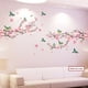 thumbnail image 1 of - Calcomanías de pared con flores de melocotón y pájaros, tamaño XL (250 x 150 cm) I Pegatinas De Pared Autoadhesivas Rosas Rama De Cerezo Plantas Para Sala De Estar Dormitorio Cocina Pasill, 1 of 5