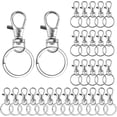 thumbnail image 1 of 60pcs Keychains Key Ring, Metal Key Ring Clip Swivel Lobster Holder Keychain Lobster Clip for Hanging Crafts Jewelry, 1 of 5