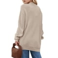 thumbnail image 5 of UVN Sweaters for Women Fall Winter Open Front Cardigans Long Sleeve Oversized Casual Soft Knit Outerwear Coats with Pockets, 5 of 9