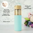 thumbnail image 3 of Pinky Up Dana Travel Tea Infuser Mug, Tea Infuser Tumbler, 16oz, Turquoise, 3 of 6
