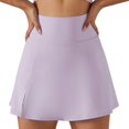 thumbnail image 1 of Gibobby Leggings cortos deportivos mujer para yoga Pantalones cortos para mujer de algodón de cintura alta elástica plisados con volantes lindos panta(Morado,G), 1 of 5