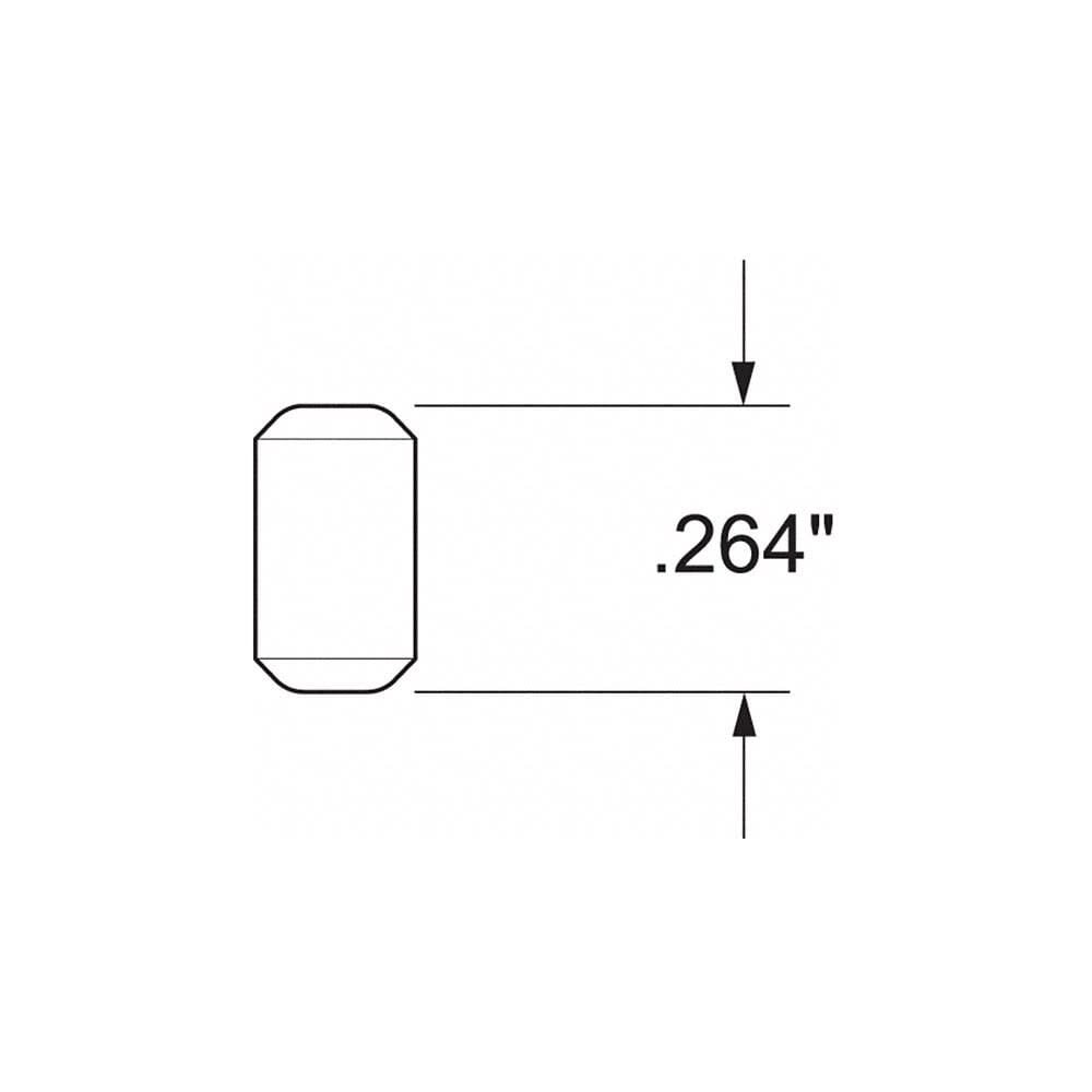 Kwikset 83106-001 Lock Bottom Pin, NO 5, 0.264 in Length, Gold
