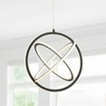 thumbnail image 4 of JONATHAN Y Orbit 16.5" Adjustable Integrated LED Metal Pendant, Black, 4 of 7
