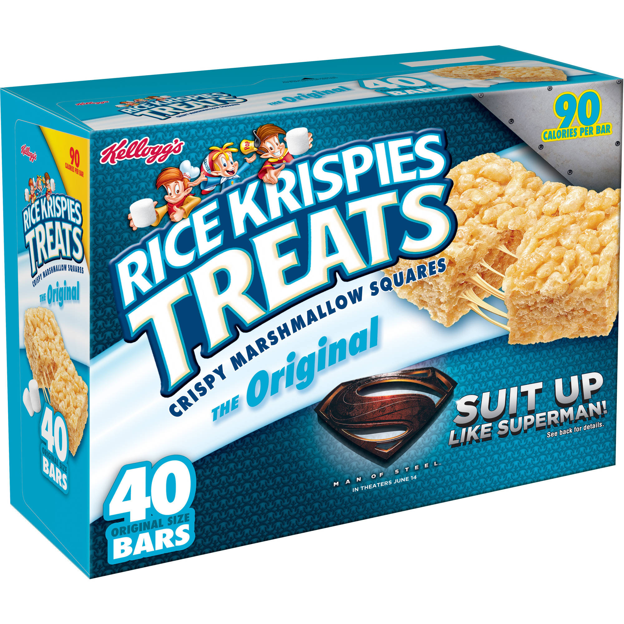 Kellogg's Rice Krispies Treats Original Crispy Marshmallow Squares, 40