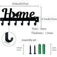 thumbnail image 2 of CHOK Hook Hanger Wall Key Holder Metal Decorative Mounted Coat Hanger with Key Shape Design Organizer Rack with 6 Hooks for Wall Bathroom Kitchen Entryway, 2 of 9