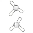 thumbnail image 1 of Paquete de 2 Bolas de Acero Inoxidable para Enfriar Bebidas de Café, Herramienta Reutilizable, Bola de Hielo de Café Congelado con Soporte, 1 of 5