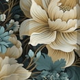 thumbnail image 4 of Designart "Sky Blue Petal Harmony" Floral Blackout Curtain Single Panel, 4 of 4