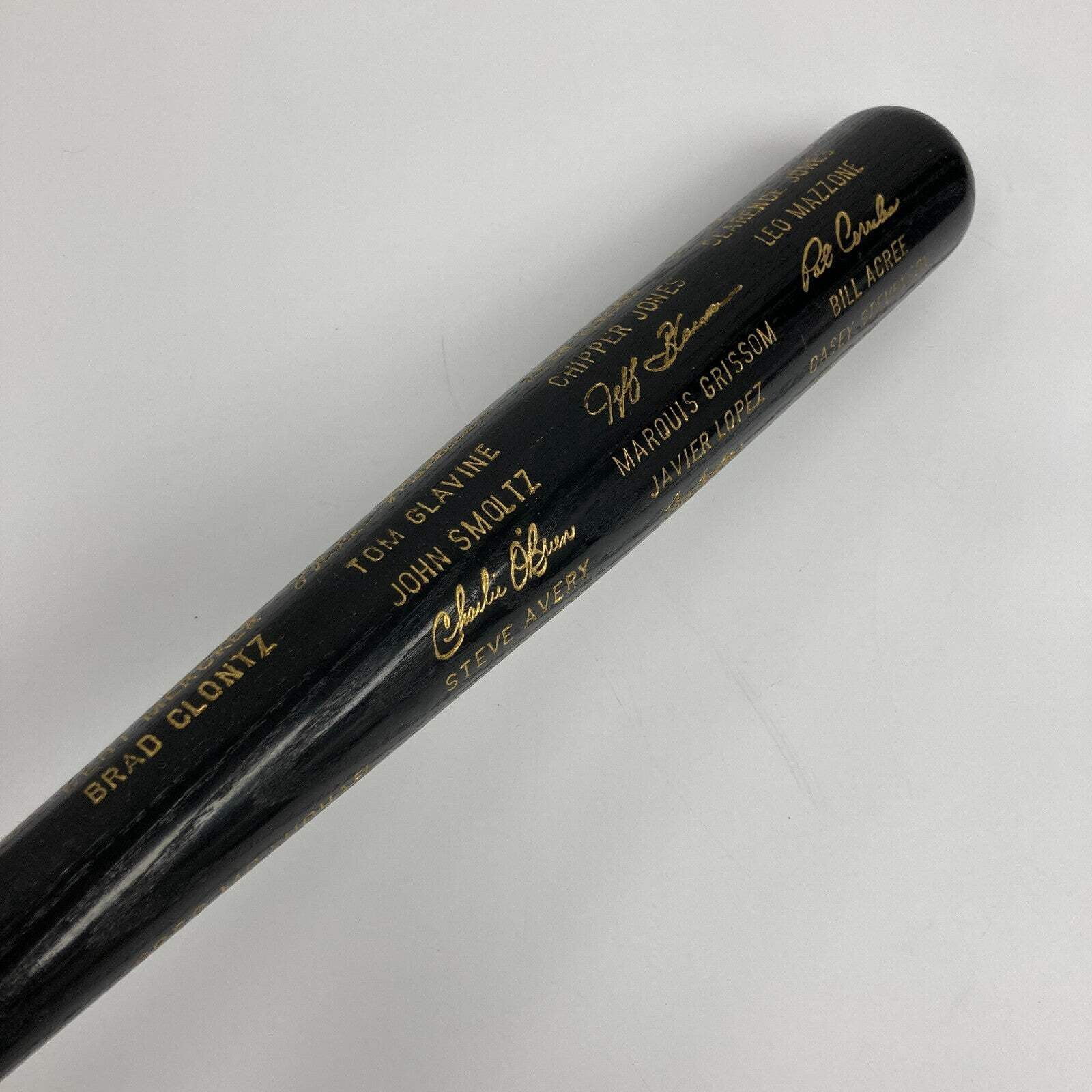 1995 Atlanta Braves World Series Champs Team Presentation Bat