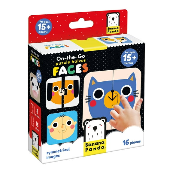 Banana Panda On-the-Go Puzzle Halves Faces 15m 
