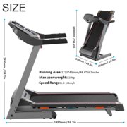3.0hp Electric Folding Treadmill Health Fitness Training Equipment SMT Image 3 of 8