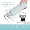thumbnail image 5 of Neihepal 20oz Leakproof Stainless Steel Insulated Water Bottle with Handle, BPA Free, 1 Pack, Fog, 5 of 6