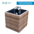 thumbnail image 1 of KoolScapes Wicker Water Feature Mini Pond & Fountain, 200 GPH Outdoor Water Pump for Garden Decor, 1 of 6