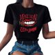 thumbnail image 3 of Maneskin-Camiseta con estampado gótico Harajuku para mujer, camiseta informal básica con cuello redondo, manga corta, y2k, envío directo, 3 of 5