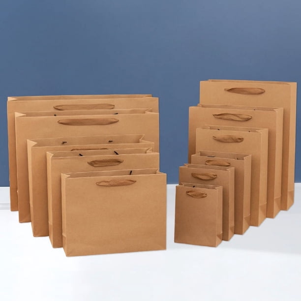 Bolsa de papel kraft engrosada, bolsa de cartón blanco, bolsa de embalaje de ropa, bolso de regalo
