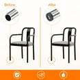 thumbnail image 5 of 4Pcs Inserts for Round Tubes with M8 Thread, for 19mm/0.75" OD Round Tube, Round Black Plastic Plug Caster Insert Chair, 5 of 7