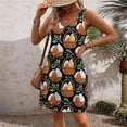 thumbnail image 4 of HOXZODT Womens Easter Bunny Dress Sleeveless V-Neck Casual A-Line Spring Summer Dress for Women Holiday Easter Outfit 2026, Army Green, L, 4 of 7