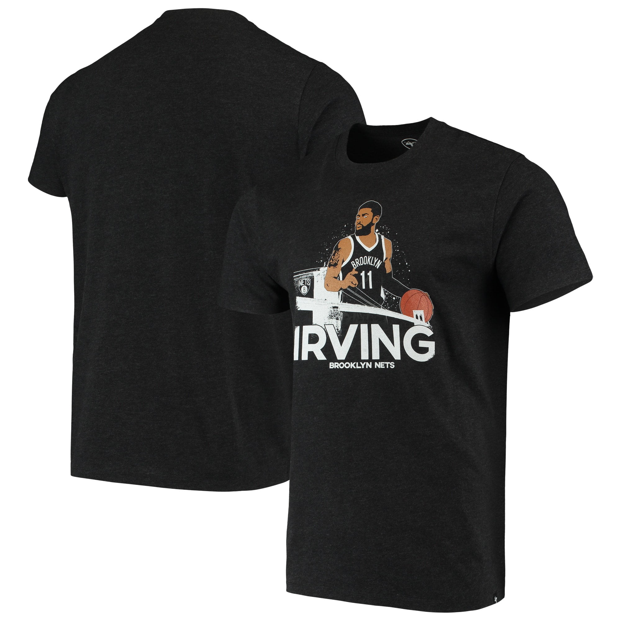 Men's Kyrie Irving Black Brooklyn Nets Player Graphic T-Shirt - Walmart.com