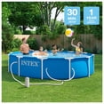 thumbnail image 6 of INTEX Metal Frame 12ft x 30in Above Ground Swimming Pool Set w/ Filter Pump, 6 of 8