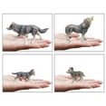 thumbnail image 3 of 5x Animal Modelo, Siberian Wildlife Realistas iños Educación Playset Decoración Regalos de Cumpleaños Hugo Lobos salvajes animales, 3 of 9