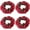8cm, variant on Red Berry Christmas Candle Rings Table Centerpieces, Artificial Christmas Wreath Garland for Holiday Dining Table Living Room Home Office Decor