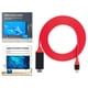 thumbnail image 5 of Cable USB C a de 2M, instalación simple daptador USB 3.1 a Proyectores Pantalla Monitor Computadora TV Video Laptop PC Rojo Sunnimix cable usb-c a hdmi, 5 of 8