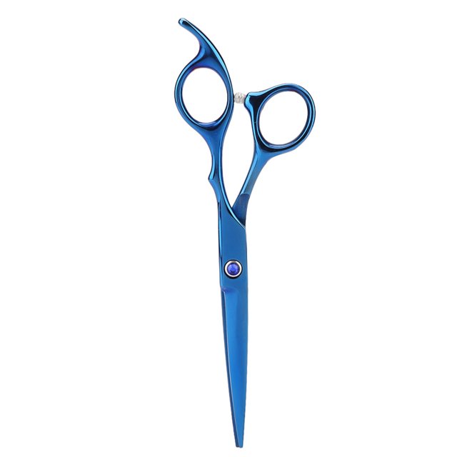 Tijeras profesionales para cortar el pelo de perros, tijeras de peluquería, tijeras de corte azules